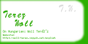 terez woll business card